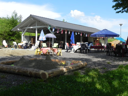 Kiosk - Imbiss an der Donauversinkung - Donauversickerung